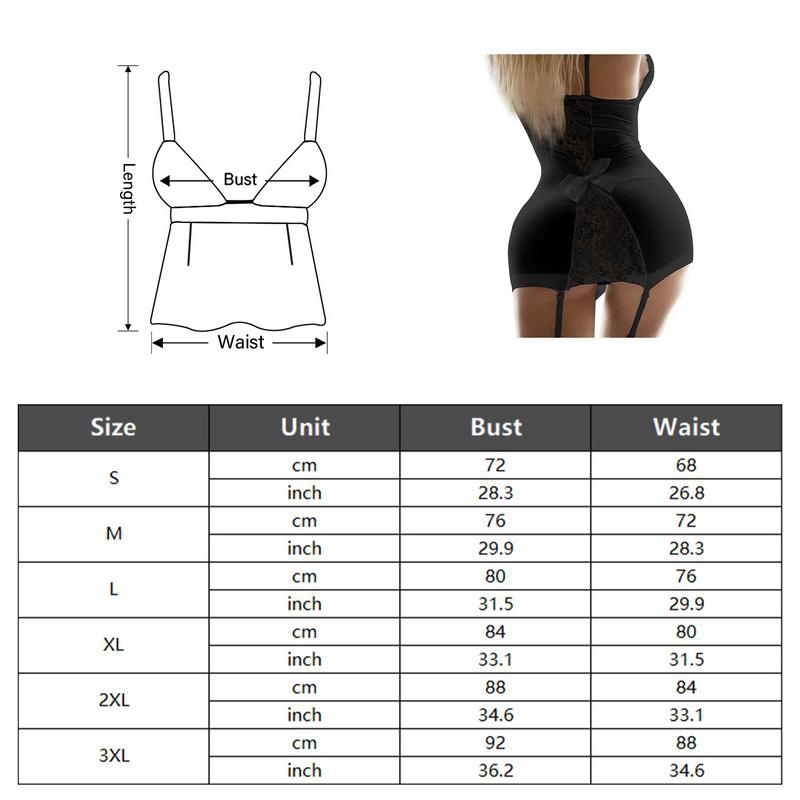 CRAZYLIFE Plus Size Ladies Lingerie Sleepwear Women Lace Nightie Gown Babydoll Bodycon Garter Mesh See Through Nightwear_voghion.com