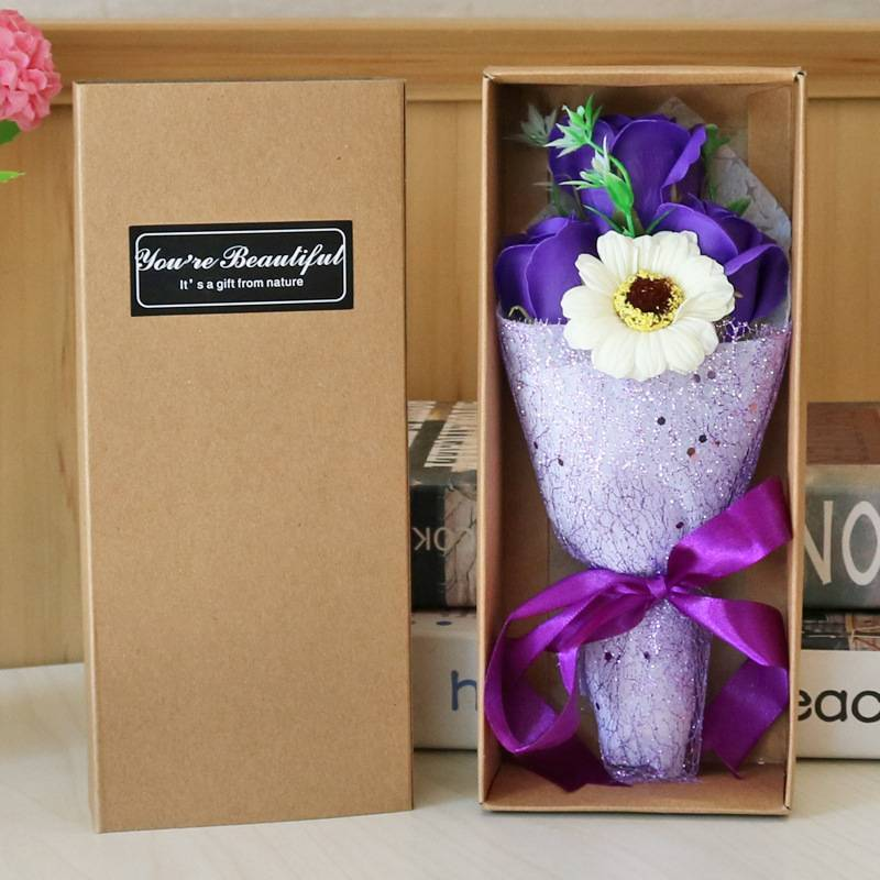 Rose Soap Bouquet Gift Box Birthday Gift Small Gift Activity Practical Carnation Simulation Flower Small Bouquet_voghion.com