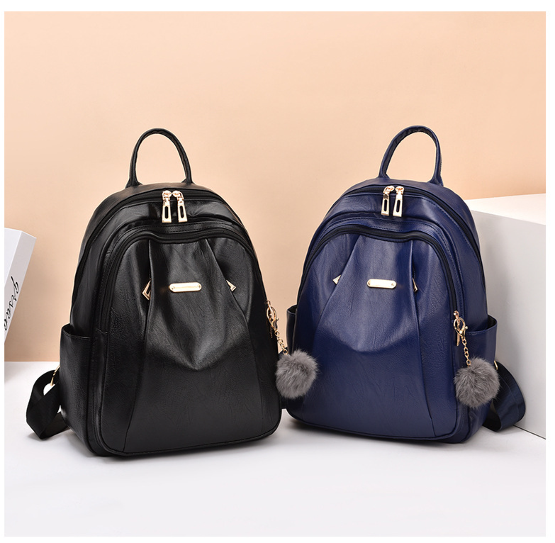 Backpack for women fashionable leather ladies backpack large capacity travel schoolbag_voghion.com