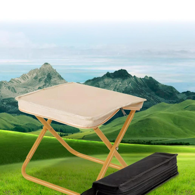 Portable Handbag Folding Chair - Ultra-Compact Camping Stool For Fishing Picnics & Travel Lightweight Foldable Seat With Carry Bag_voghion.com
