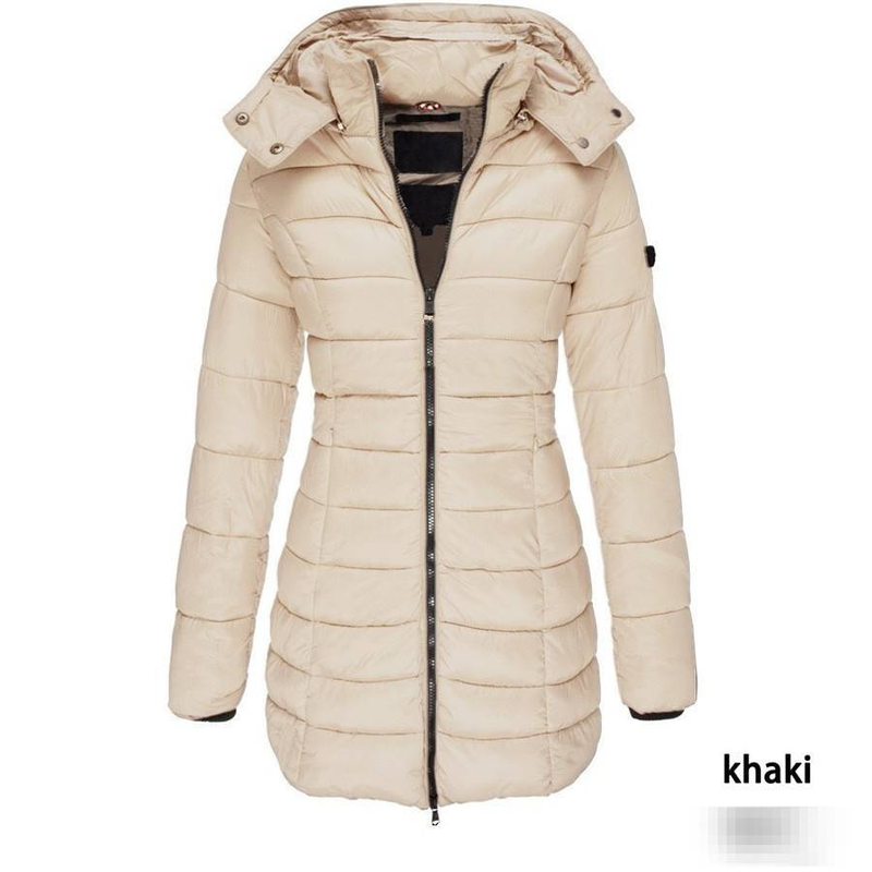 Elegant Winter Women's Long Puffer Coat With Slim Fit, Warm Cotton Filling, And Stylish Trench Design – Available In 7 Classic Colors (S-XXXL)_voghion.com