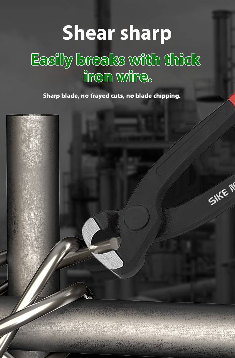 Professional High-Carbon Steel Wire Cutters - Ergonomic Hand Tool For Construction, DIY & Electrical Work With Alloy Steel Blades_voghion.com