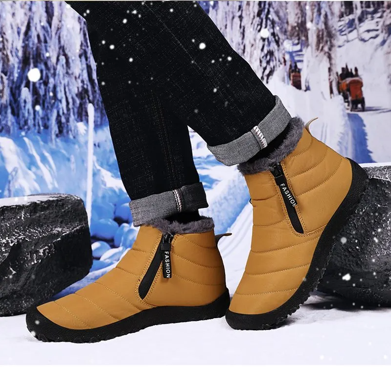 Neu Männer Mit High Top Outdoor Wasserdicht, Anti-rutsch Verschleiß-beständig Herbst Und Winter Frauen Warme Baumwolle Schuhe_voghion.com
