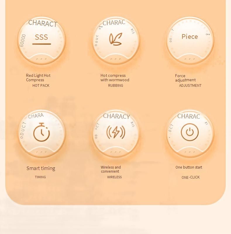 Automatic Abdominal Massager With Heat & Moxibustion - White Model With Essential Oil & Moxa Sticks, Kneading & Percussion Therapy_voghion.com