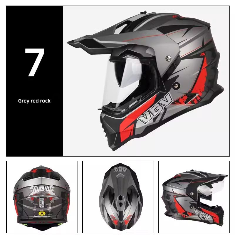 Casco da moto fuoristrada con Bluetooth - Casco integrale in ABS omologato 3C per uomo e donna, per avventure in tutte le stagioni_voghion.com
