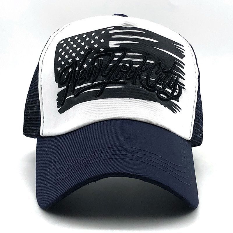 Unisex Washed Cotton Embroidered Men's Wave Baseball Made Old Duck Cap Women's Outdoor Hat_voghion.com