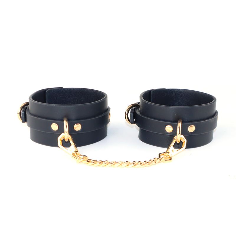 Sexy SM Handschellen Bondage Paar Flirten Requisiten Weibliches Training Leder Hand- und Fußfesseln Alternative Produkte für Erwachsene_voghion.com