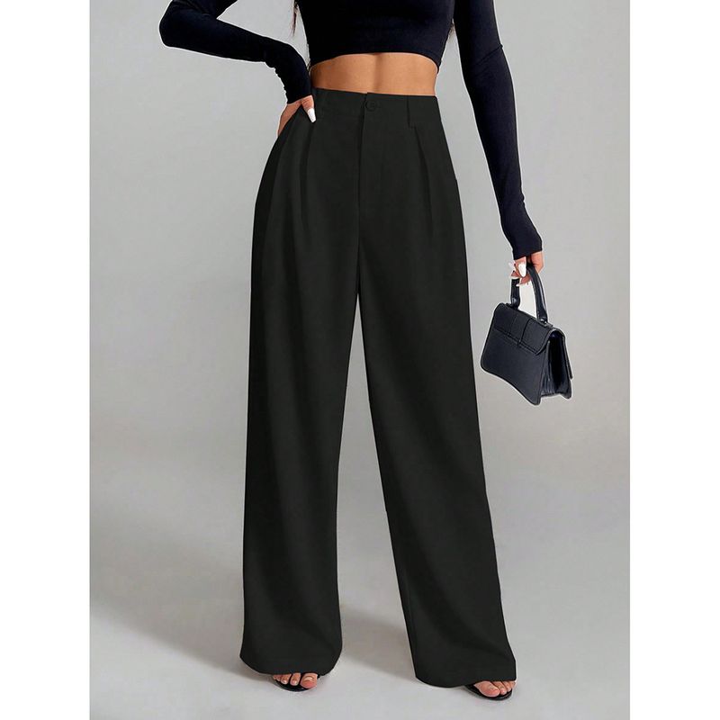 Women's Clothing Casual Pants For Women Spring And Autumn New All Match Straight Drape Loose Wide Leg Long Pants_voghion.com