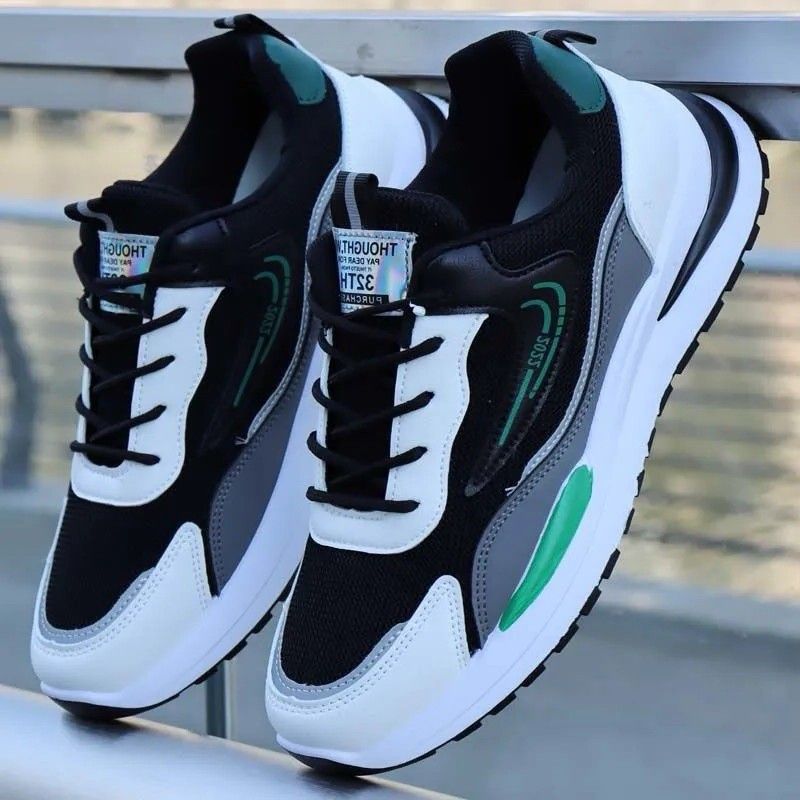 Scarpe da corsa versatili per ragazzi Four Seasons da uomo, resistenti, casual, con colori a contrasto, per papà_voghion.com