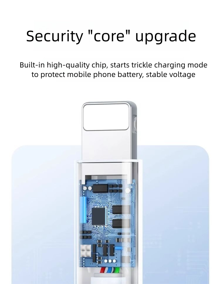 Compatible With Huawei Iphone Xiaomi Phones 3-in-1 100W Super Fast Charging One-to-Three Data Cable Car Charger_voghion.com