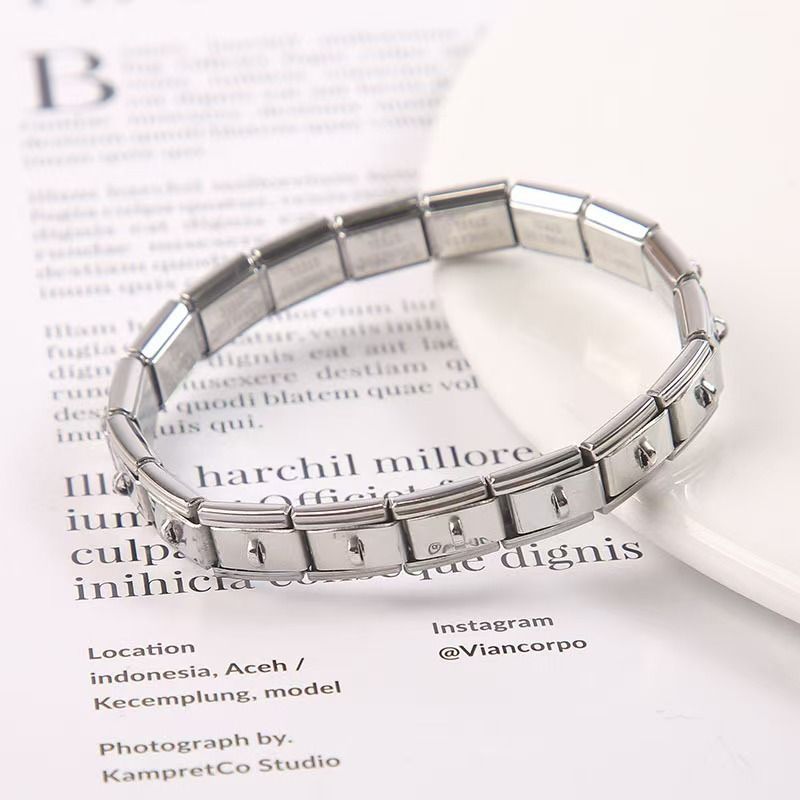 Kit de crochets italiens pour bracelet en acier inoxydable pour homme_voghion.com