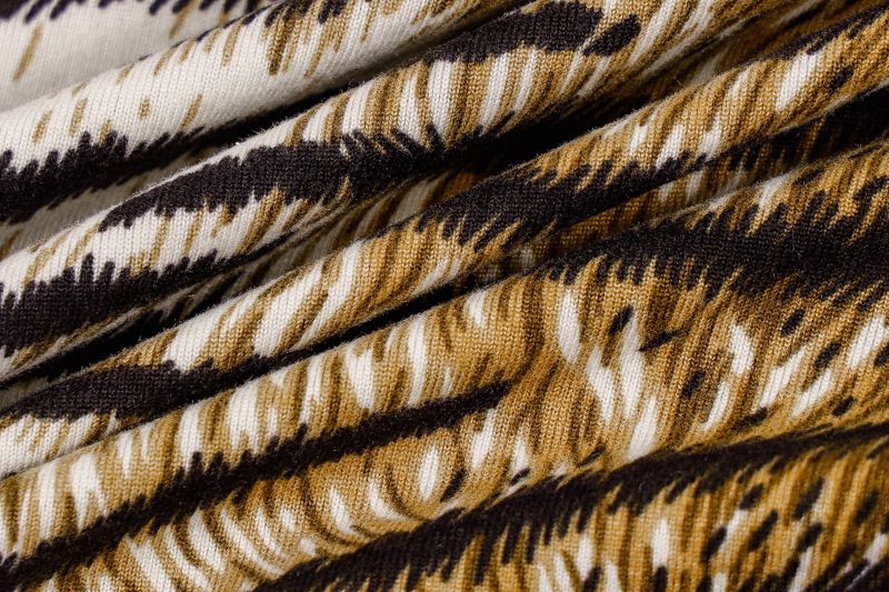 Nuovo vestito da donna con gonna all'americana con stampa leopardata_voghion.com