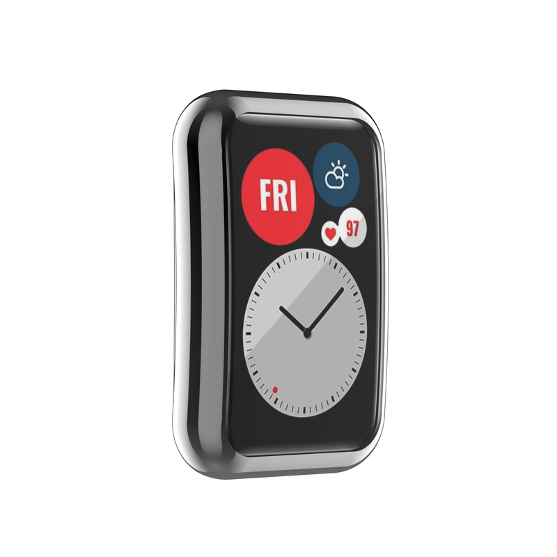 TPU blødt beskyttelsescover til Huawei Watch Fit Case Fuld skærmbeskytter Shell Bumperbelagt klassiske etuier til Huawei Watch Fit_voghion.com