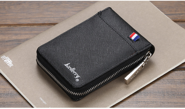 Baellerry Männer Uergel Card Holder New Product PU Dokument Bag Fashion Zipper Multi-Card Coin Portemonnaie_voghion.com