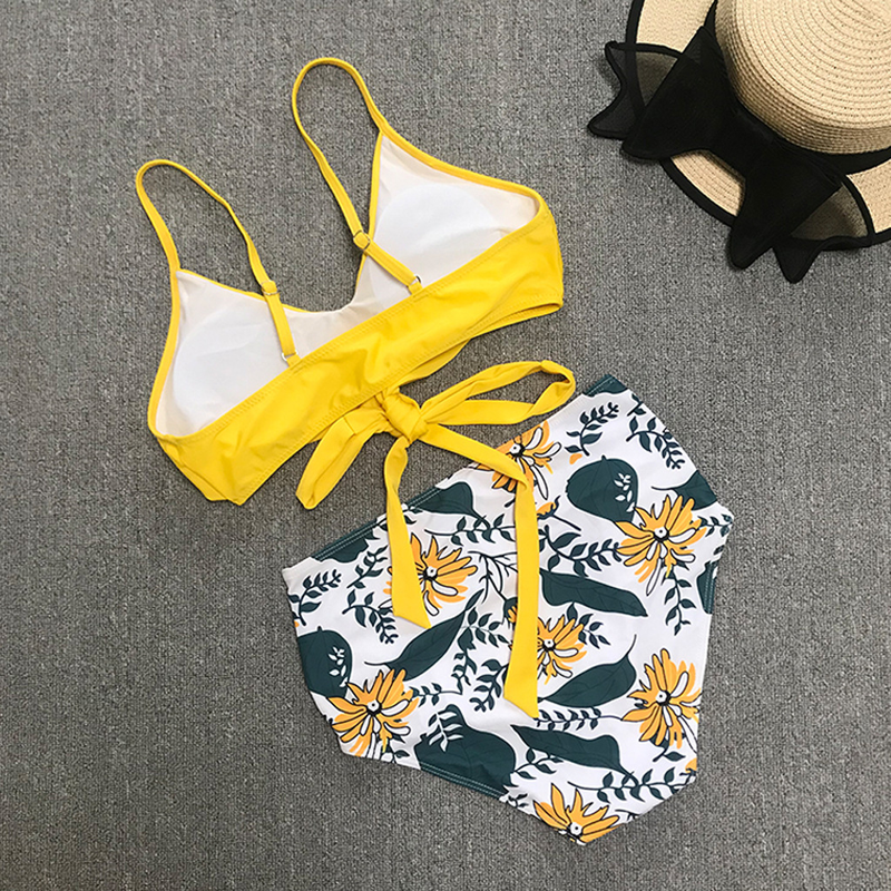 Happybuyner Badeanzüge für Damen, Übergröße, sexy, Leopardenmuster, hohe Taille, Bikini-Set, Push-Up-Bademode, hohe Taille_voghion.com