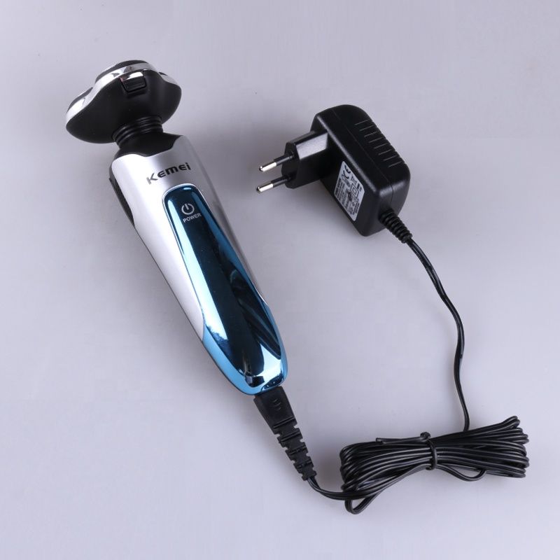 Kemei5390 Kit de afeitadora 4 en 1 para hombre, totalmente lavable, eléctrica, inteligente, con pantalla LED, recargable, para afeitadora de pelo_voghion.com
