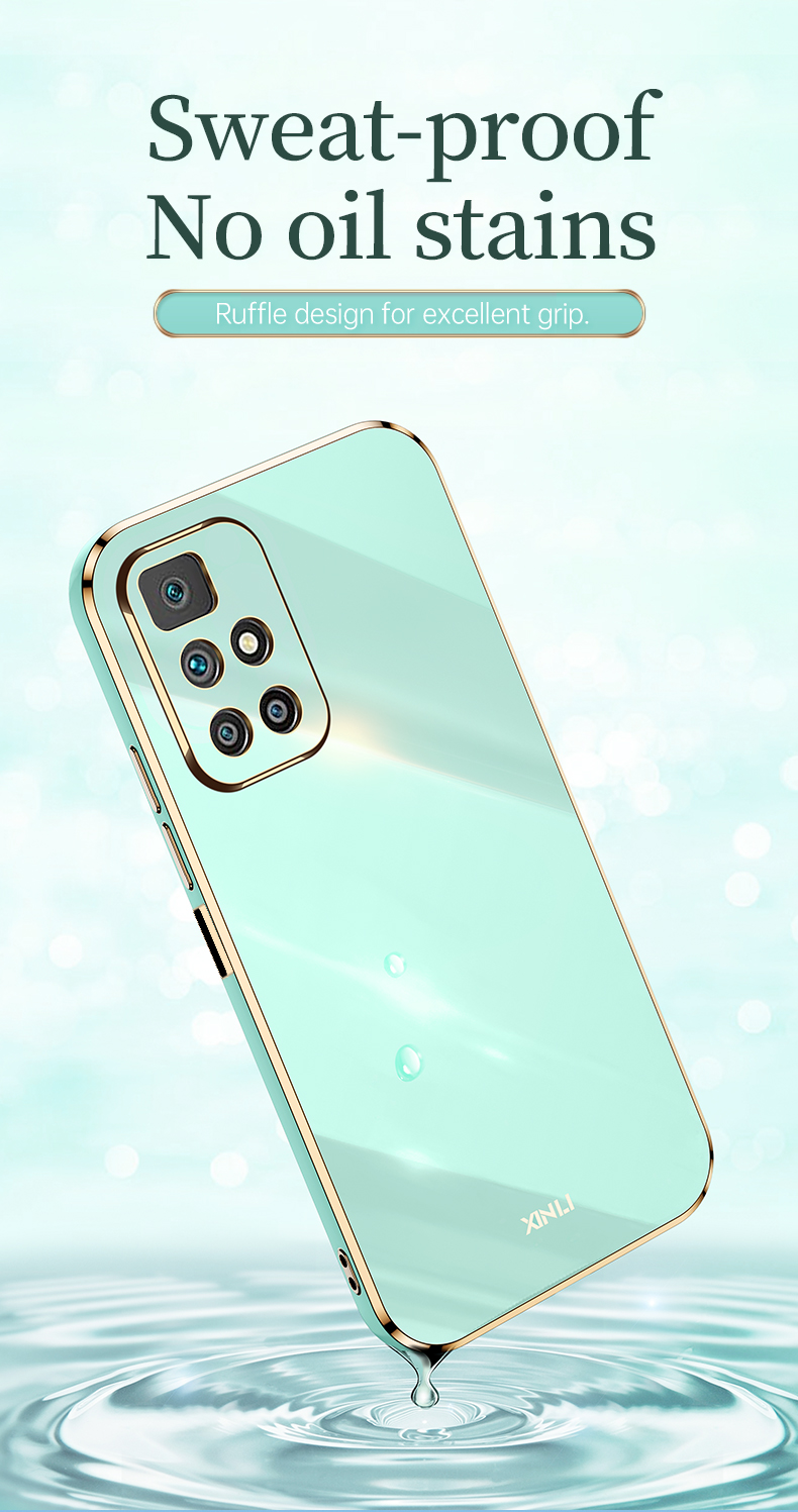 Voor Xiaomi Redmi10 Case YIYONG Plating Silicone Soft Cover Voor Xiomi Redmi 10 C 10A 10C 9 EEN 9A 9C Redmi10C 5G Telefoon_voghion.com