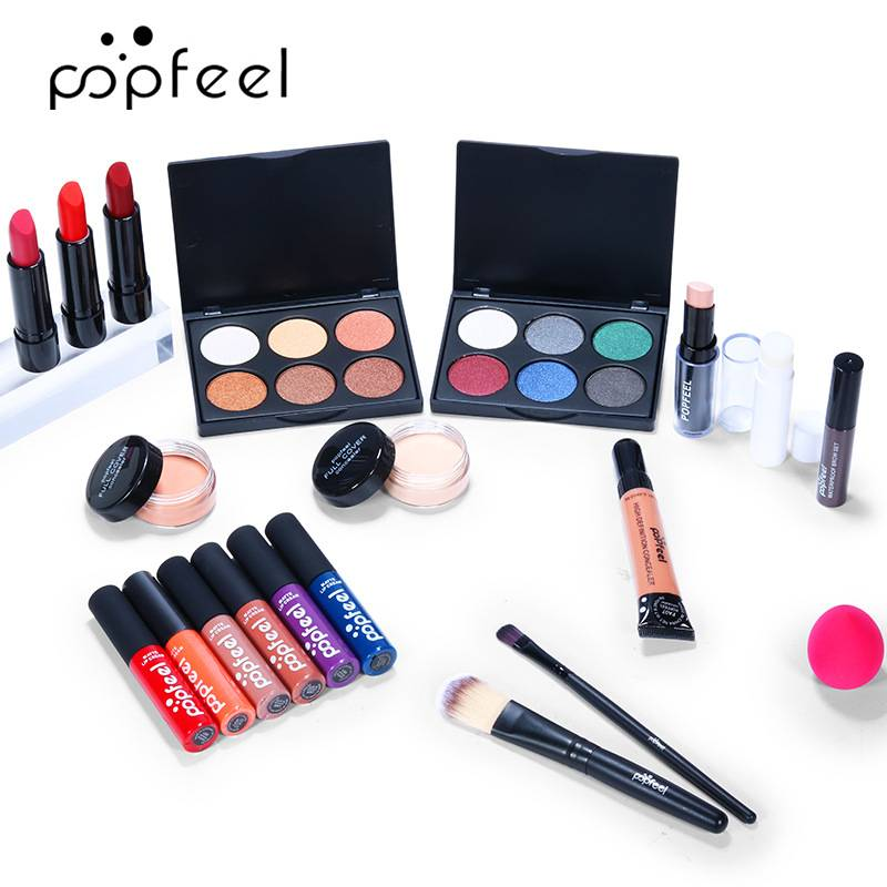 20 pieces makeup set complete combination beginner girl Student Party natural light makeup_voghion.com