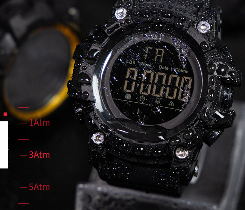 Orologio per bambini Orologio elettronico da uomo alla moda, multifunzione, luminoso, impermeabile fino a 30 metri di profondità, per studenti delle scuole medie_voghion.com