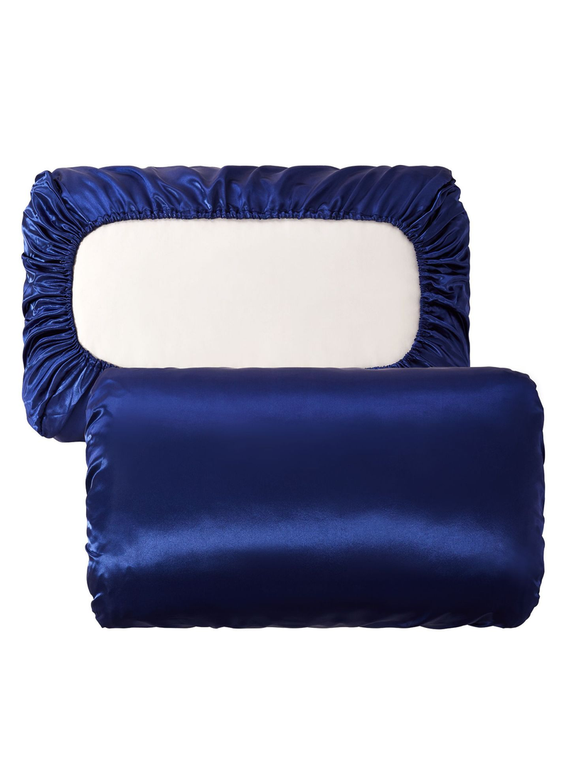 Federa elastica in raso di seta, simile alla federa in seta, confezione da 2, federa per cuscino per donne che dormono con chiusura a busta, regali per donne e uomini_voghion.com