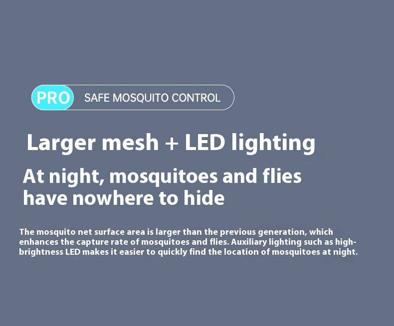 Rechargeable Mosquito Killer - 2-in-1 Electric Zapper With UV Light For Home Use (4000V Powerful, Foldable Design, Child-Safe)_voghion.com