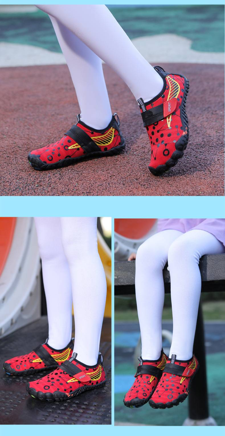 Kids' Quick-Dry Anti-Slip Water Shoes – Breathable Magic Strap Design For Beach, Pool & Outdoor Play_voghion.com