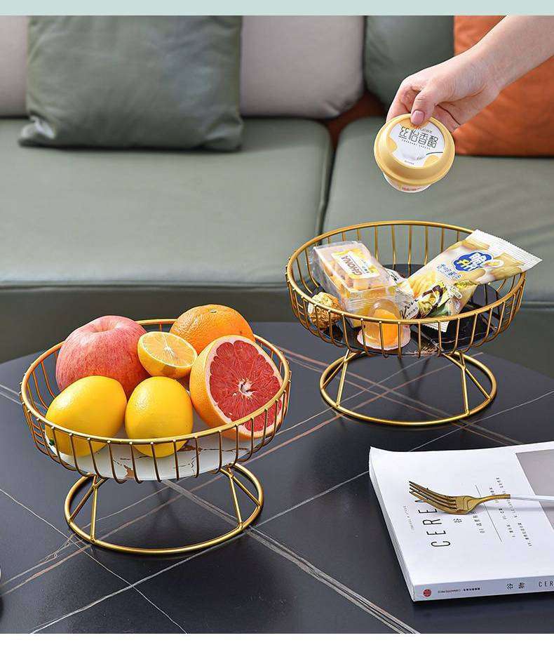 Kreatives Obsttablett aus Glas, Wohnzimmer, Teetisch, Süßigkeitentablett für den Haushalt, Snack-Melonen- und Obsttablett, neue Dim-Sum-Tablett-Dekoration_voghion.com