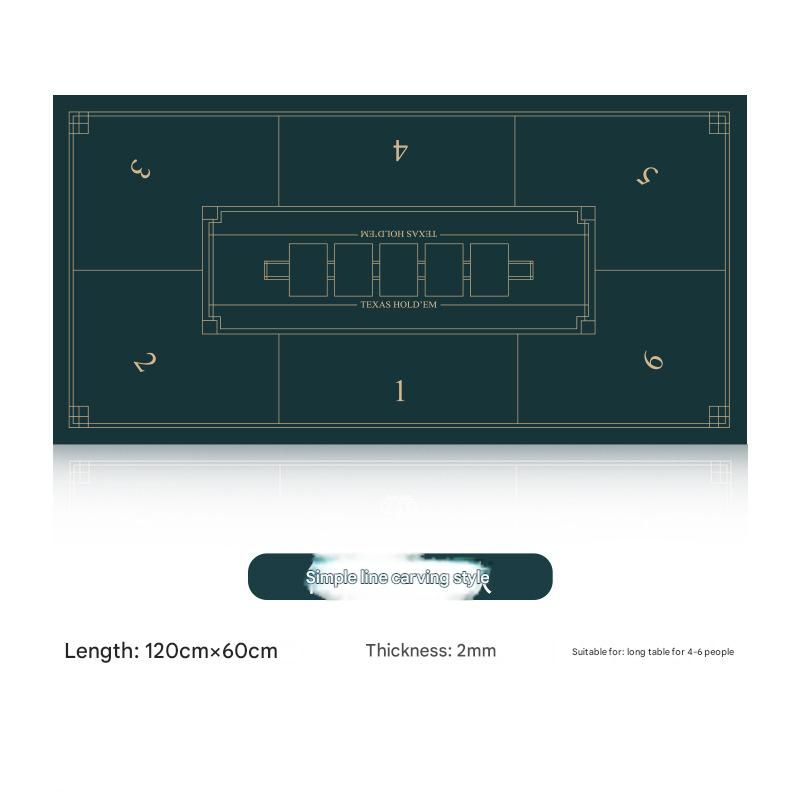 60X120,90x180 Cm Poker Mat, 6-10 Players Texas Hold'em Poker Mat Poker Topper Folding Portable Poker Table Top Layout Poker Games, Blackjack, Casino_voghion.com