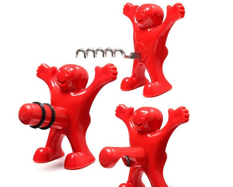 Spoof wine bottle opener wine stopper beer bottle opener bar tool spot_voghion.com