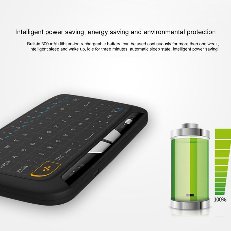 Xinweiqing H18 Portable Mini Touchpad Keyboard Wireless Air Mouse for Smart TV PC Phone_voghion.com