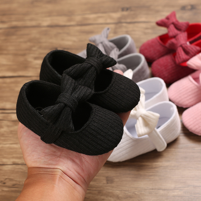 0-1 Joer aalt Puppelchersschong mat mëller Sohle gestrickte Puppelchersschong Joker Prinzessin_voghion.com