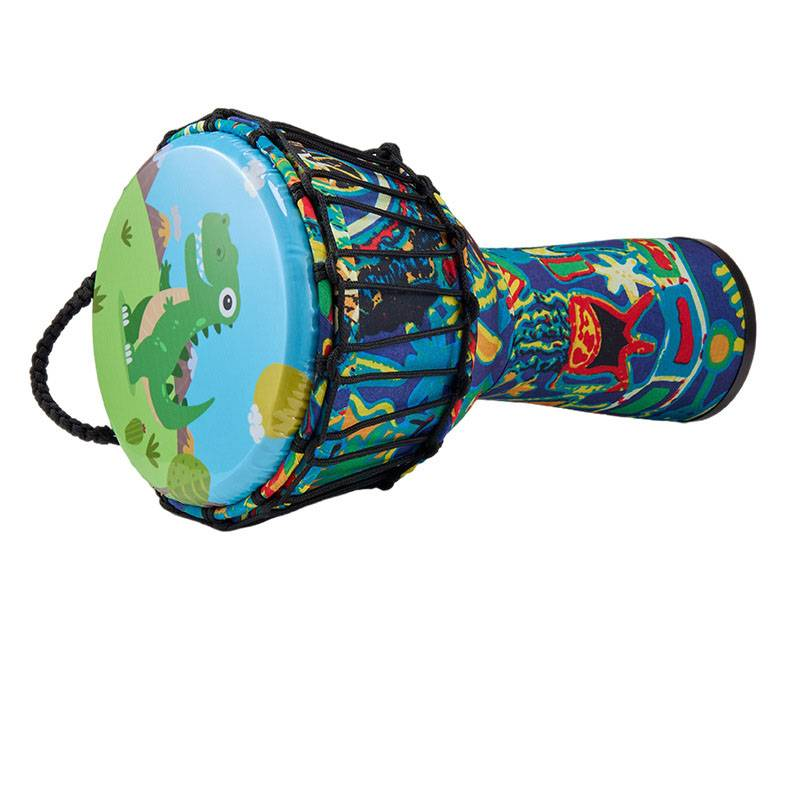 Tobă mare din PVC, 8 inch, tobă mare de mână pentru începători, 10 inch, tobă ușoară din piele de oaie pentru copii_voghion.com