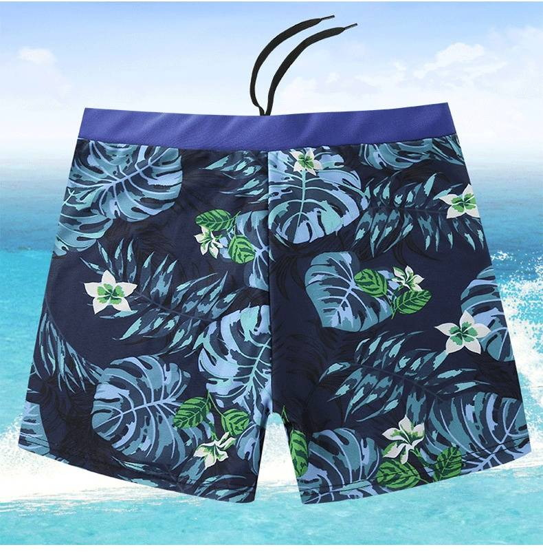 New Men's Beach Swimming Trunks With Printed Quick-drying And Loose Design To Prevent Embarrassment. Hot Spring Swimming Vacation Swimming Trunks_voghion.com