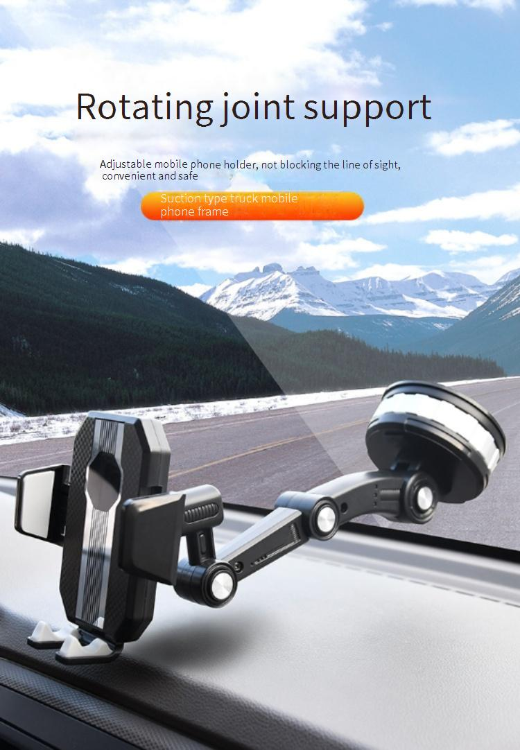 Universal Car Windshield Phone Mount - Super Strong Suction Cup Holder For Truck/SUV With 360° Rotation (Anti-Shake Design)_voghion.com