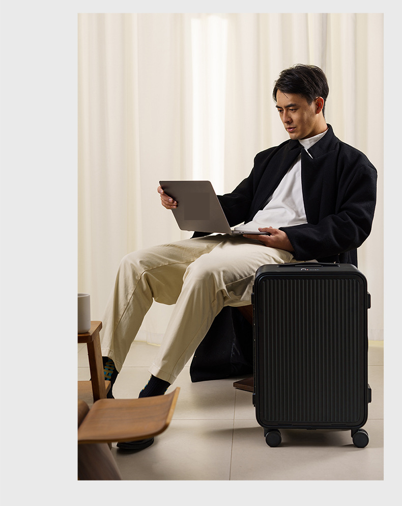 Suitcase 24 Inch Front Flip Travel Trolley 26 Strong 28 Durable 22 Thickened Men And Women 17 Inches_voghion.com