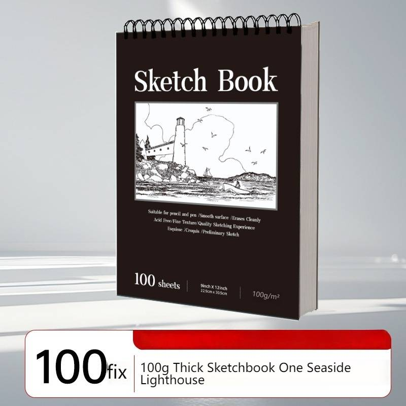 Premium A4 Sketchbook For Artists - 120gsm Acid-Free Paper, Spiral Bound Blank Drawing Pad For Pencil, Charcoal, Colored Pencils_voghion.com