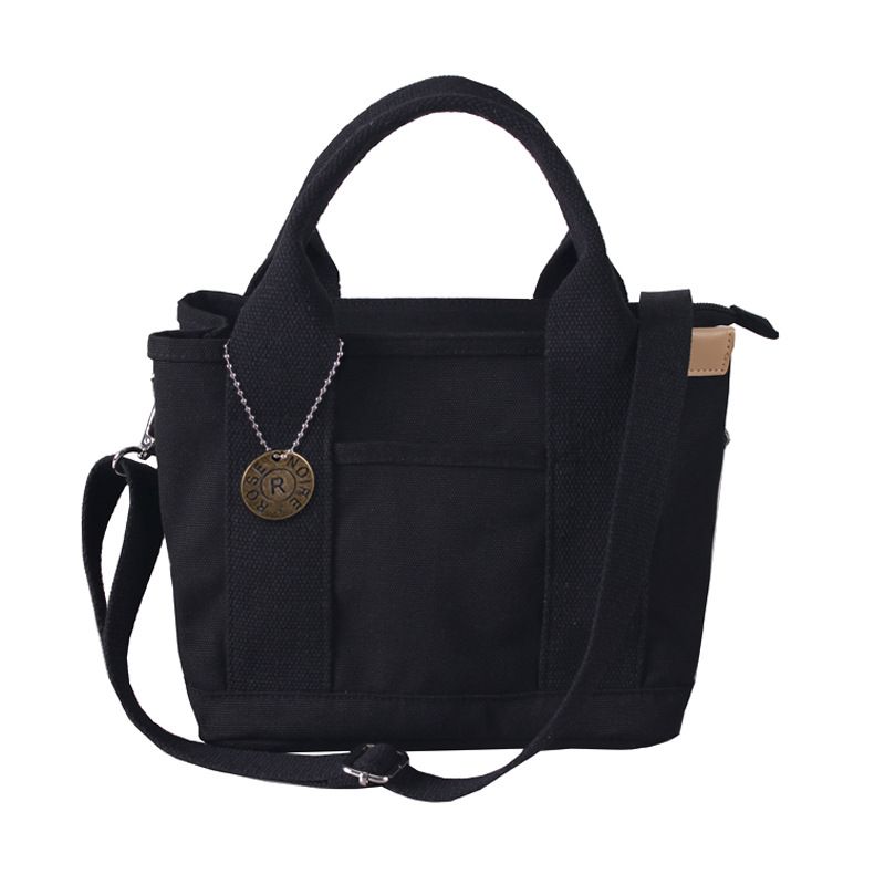 Hochwertige tragbare Canvas-Schultertasche mit Reißverschluss, Chippendale Canvas-Damentasche_voghion.com