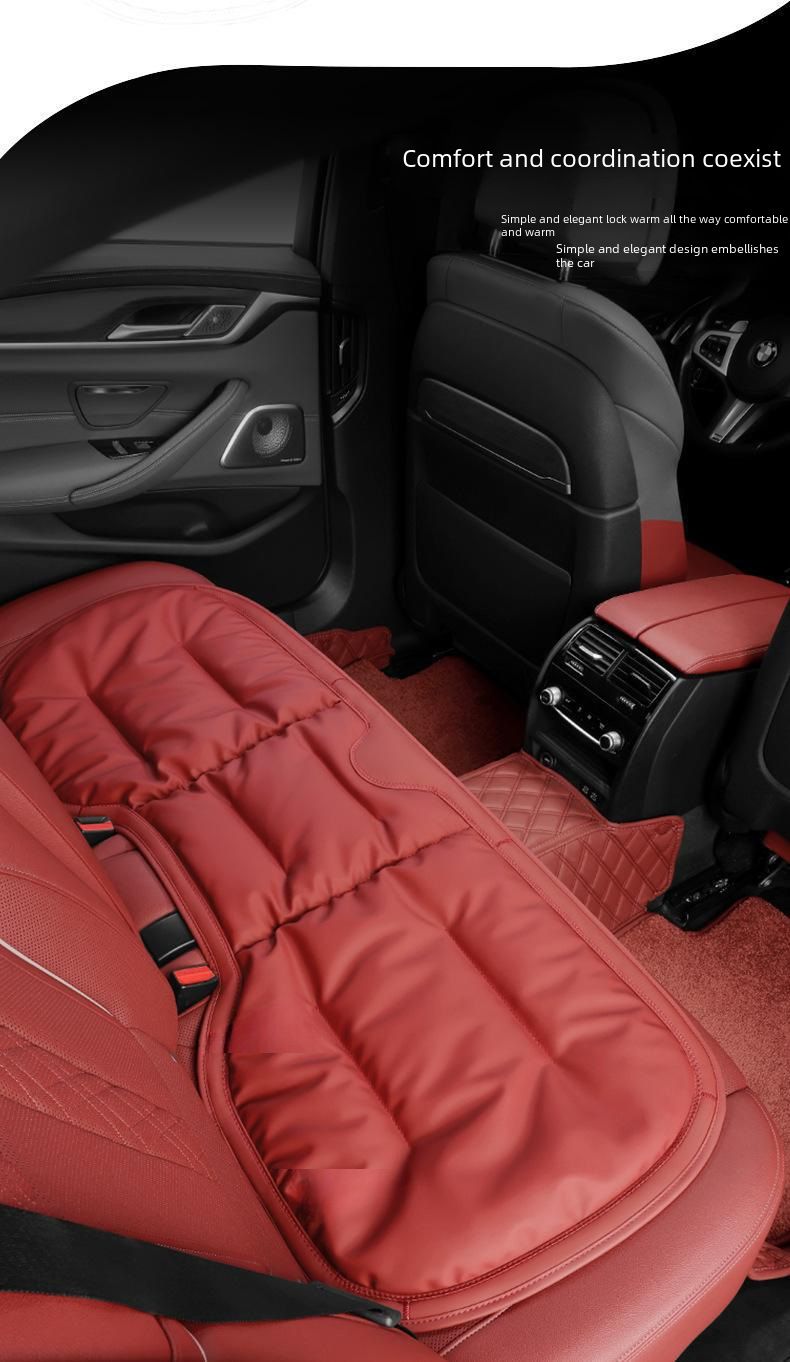 Bilstolsdyna antifouling läder vinter i ett stycke Mercedes-Benz Audi bil special bakre rad integrerad tredelad sittdyna_voghion.com