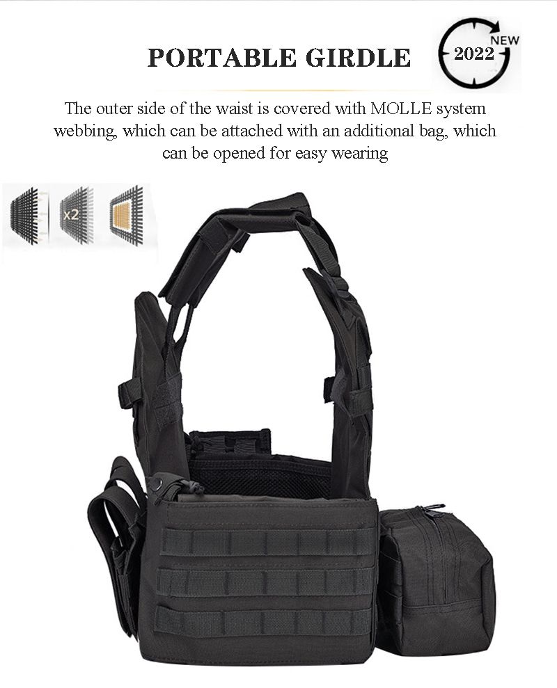 Reguliuojamas Python Camo 6094 taktinis karinis Molle liemenė Airsoft armijos kūno šarvai lauko medžioklės lauko kovos plokščių nešėjas_voghion.com
