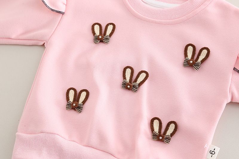 Set di abbigliamento per bambini primavera autunno 2025, felpa con cappuccio edizione coreana, set casual a due pezzi con lettere stampate a maniche lunghe,_voghion.com