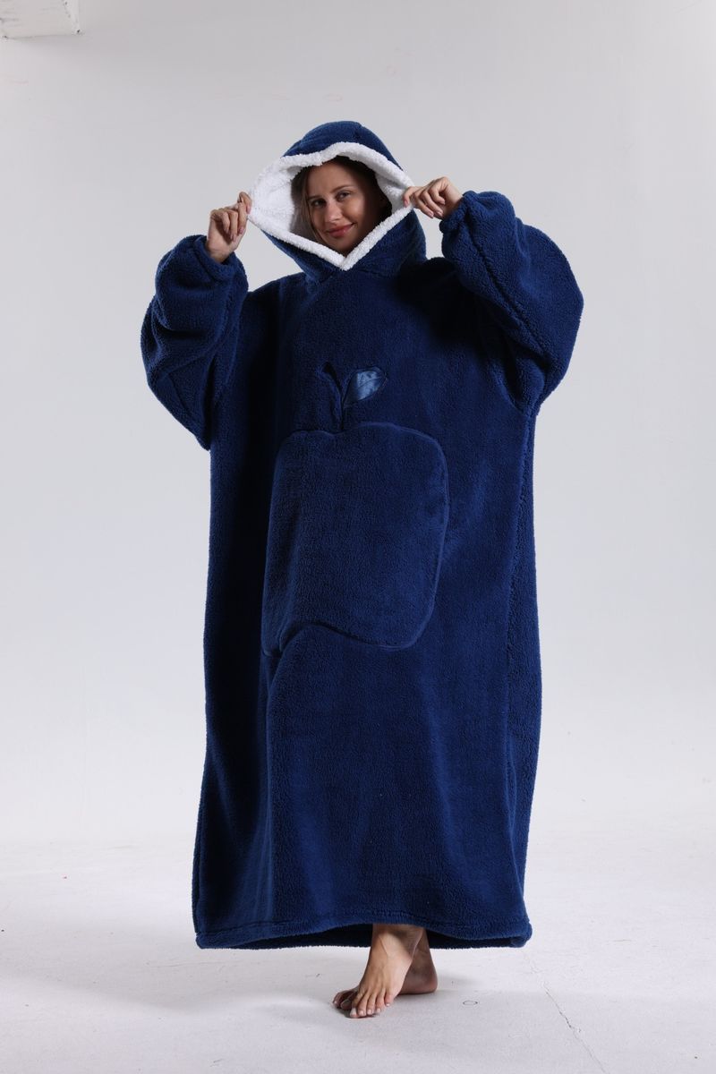 Γυναικείο νυχτικό διπλής όψης, άνετο από βαμβάκι και βελούδο, για γυναίκες, φθινόπωρο και χειμώνα, με μακριά μανίκια, χοντρά, μακριά ρούχα για το σπίτι, σε προσφορά, κουβέρτα lazy TV_voghion.com