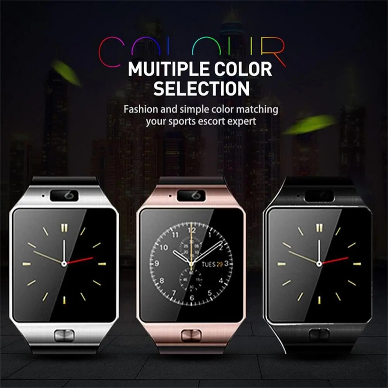 DZ09 Horloge Fiess Tracker Smart Watches 1,56" HD Kleurenscherm Smartwatch Extra lange batterijduur Slaapmonitor_voghion.com