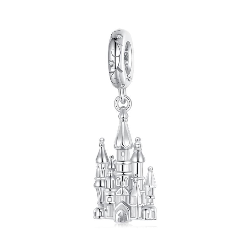 Magic Castle Pendant Charm Sterling Silver Charm_voghion.com