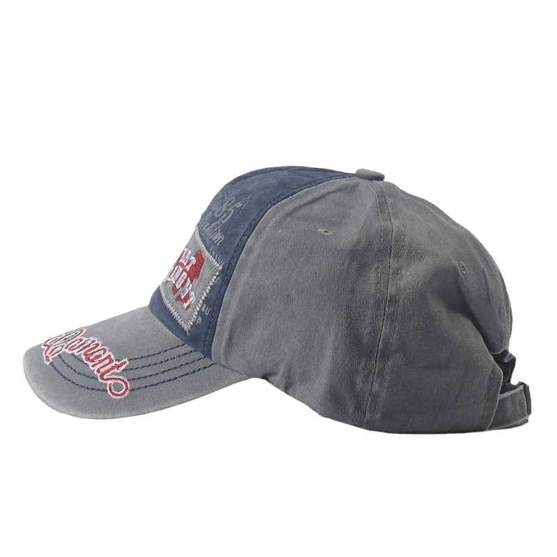 Bonés Snapback Masculinos de Algodão Lavado, Bonés Vintage Femininos com Bordado de Grafite, Chapéu de Cowboy Masculino, Gorros Esportivos_voghion.com