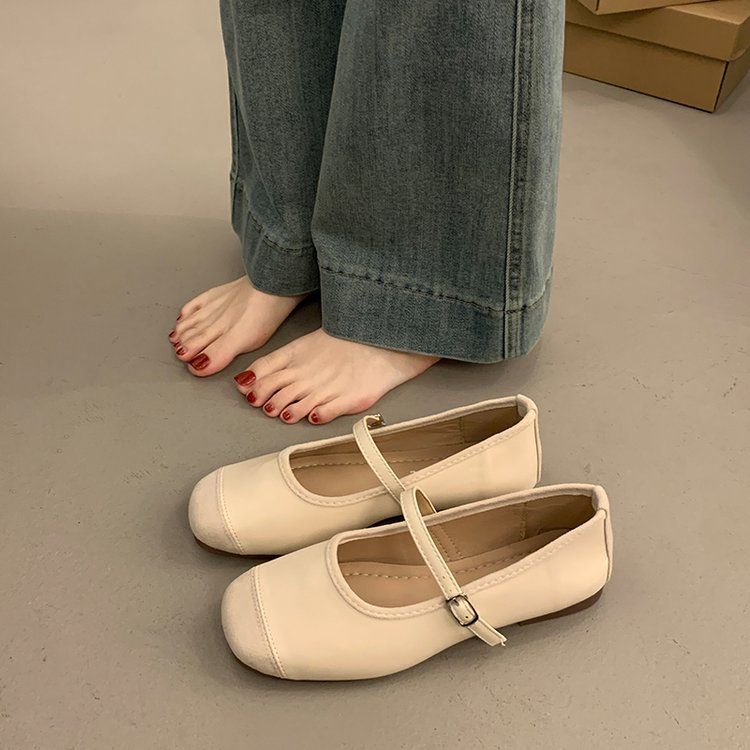 Scarpe da ballo Gentle Evening Breeze da donna, stile fata, con punta bassa, per primavera e dolce temperamento_voghion.com
