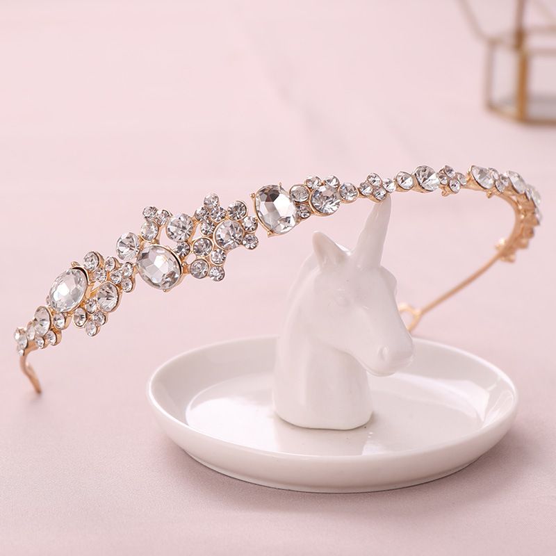 Haarschmuck, Kopfbedeckung, Strass-Stirnband, Krone, Kopfbedeckung, Brautkleid-Accessoires_voghion.com