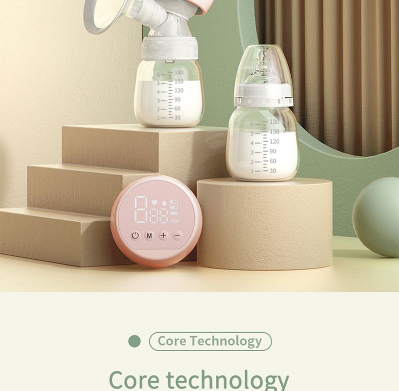 Tragbare elektrische Milchpumpe, über USB aufladbar, leise, tragbare Milchabsaugung, automatischer Melker, bequemes Stillen, BPA-frei_voghion.com