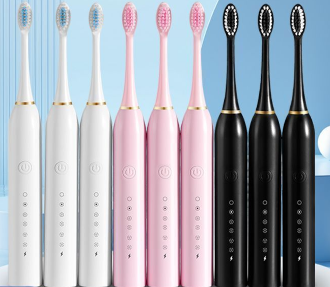 New Model Small M Electric Toothbrush Smart Rechargeable DuPot Soft Bristles Soic Vibratio Adult Uisex Couple_voghion.com