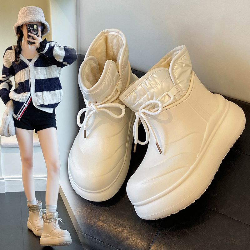 XH8802 Scarpe da donna alte e impermeabili, invernali, 2025, nuove, stile outdoor, antiscivolo, foderate in pile, con tacco caldo in cotone_voghion.com