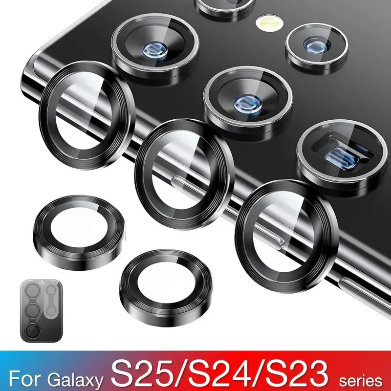 Für Samsung Galaxy S25Ultra S24 S23 Ultra Plus Kameraschutz hinter der Linse Schutzfolie aus gehärtetem Glas Mobiles Zubehör_voghion.com